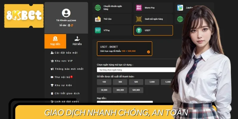 Giao dịch tại đây cực kỳ an toàn với nhiều phương thức thanh toán đa dạng