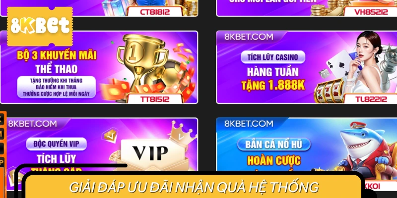 Câu hỏi về các ưu đãi từ hệ thống