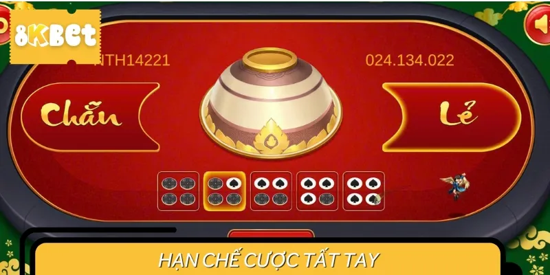 Không nên áp dụng lối cược tất tay khi chơi Xóc Đĩa